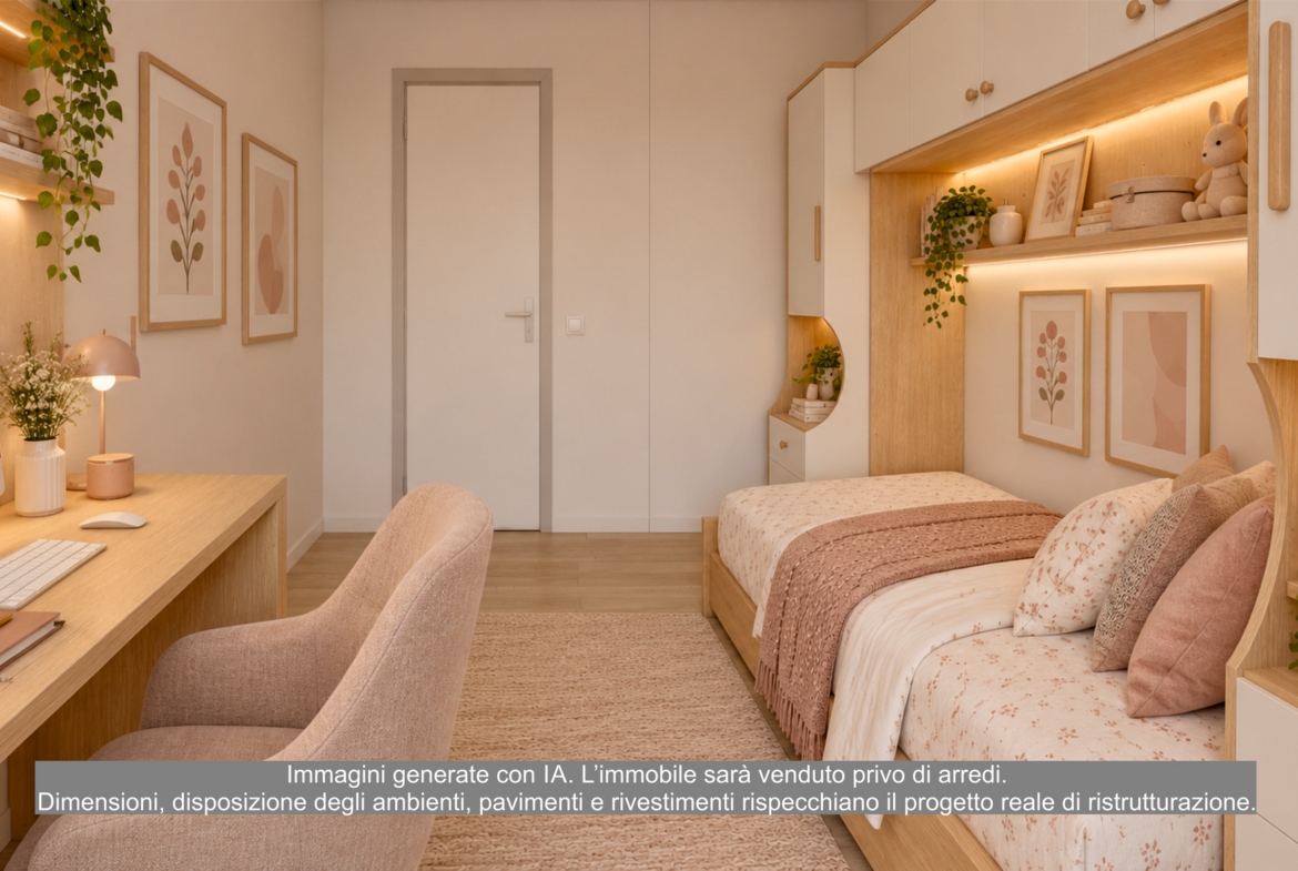 Appartamento ristrutturato a nuovo in vendita a Biella
